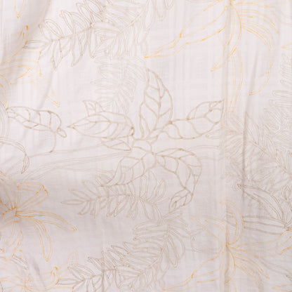 Camisa hawaiana blanca (M) Roundtree & Yorke