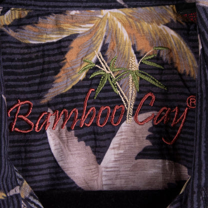 Camisa hawaiana negro (XL) Bamboo Cay