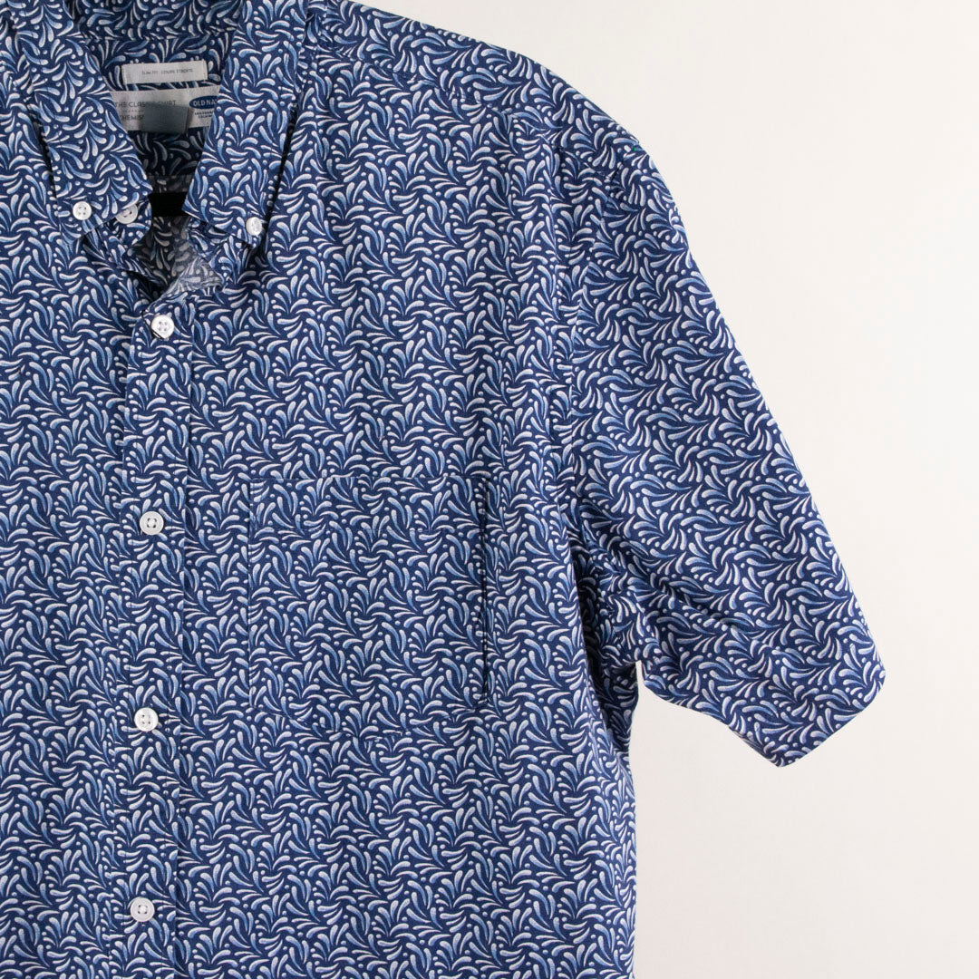 Camisa hawaiana azul (L) Old Navy