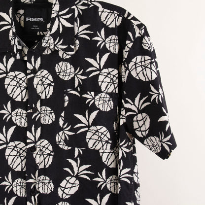 camisa hawaiana negro (L) RSQ