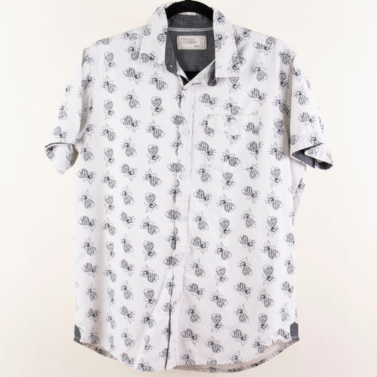 Camisa estampada blanco (XS) Free planet