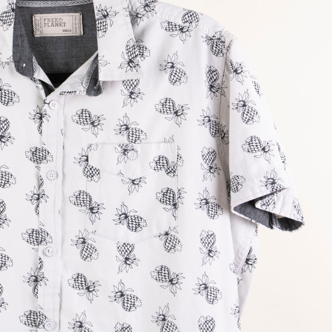 Camisa estampada blanco (XS) Free planet