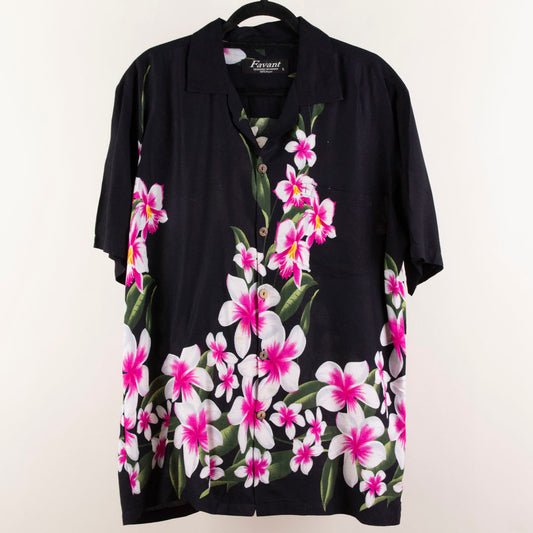 Camisa hawaiana negro (L) Favant