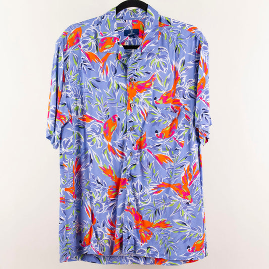 Camisa hawaiana azul (M) George