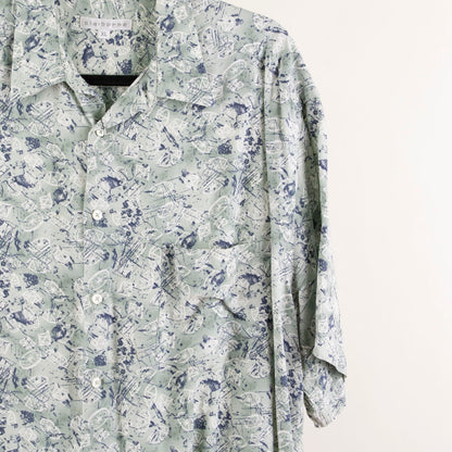 Camisa estampada verde (XL) Claiborne