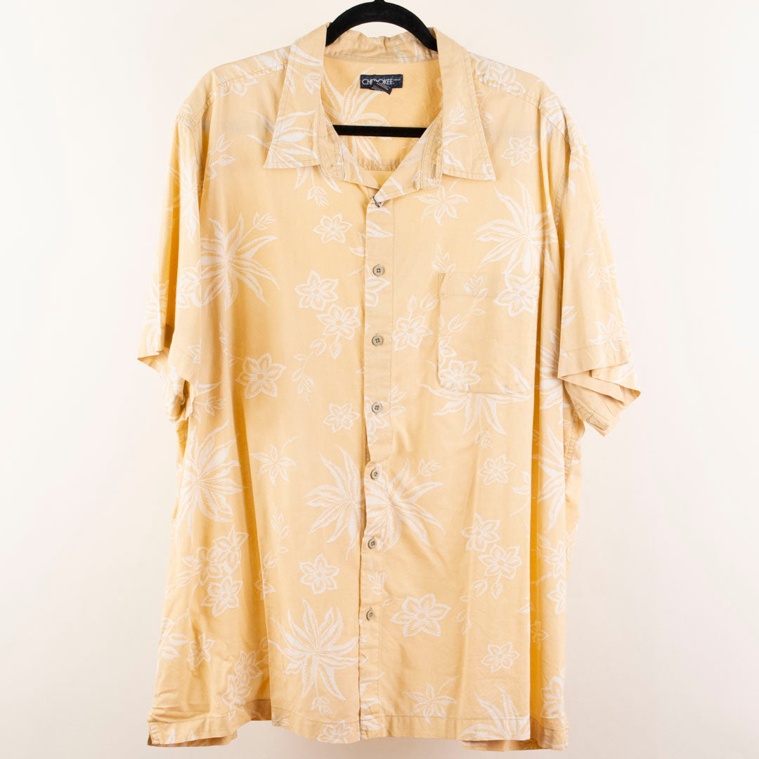 Camisa hawaiana beige (2XL) Cherokee