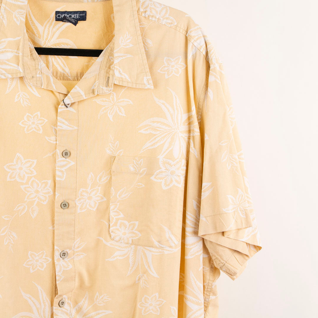 Camisa hawaiana beige (2XL) Cherokee