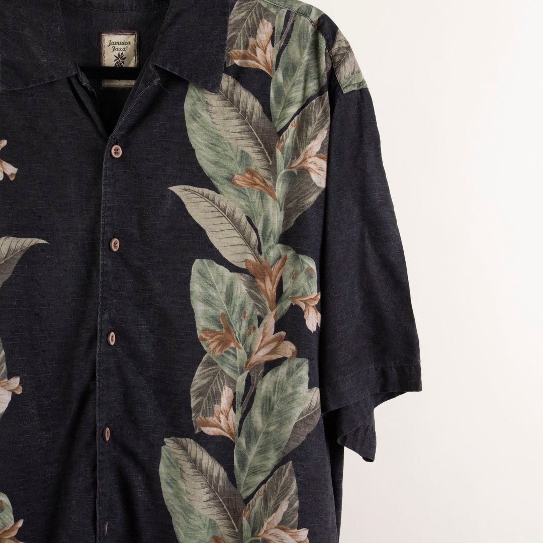 Camisa hawaiana negro (L) Jamaica Jaxx