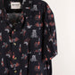 camisa hawaiana negro (2XL) Pyknic