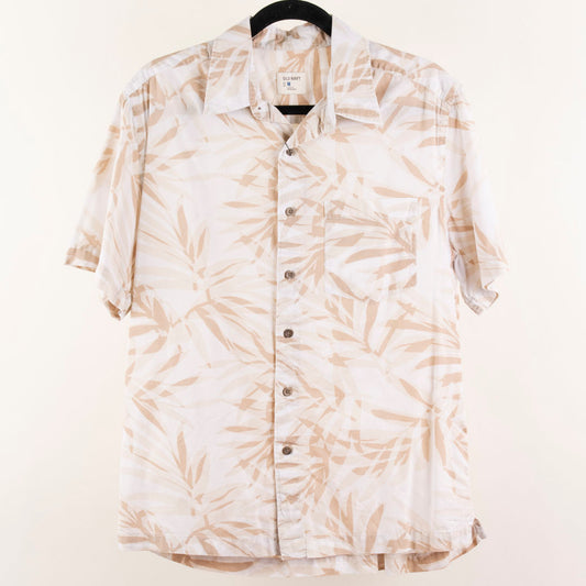 Camisa hawaiana beige (M) Old Navy