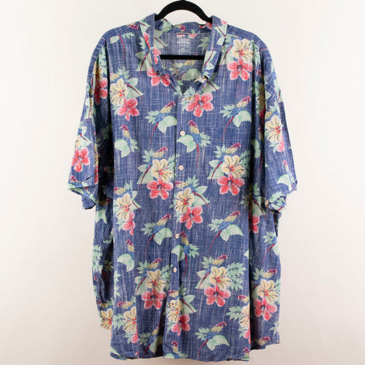 Camisa hawaiana azul (4XL) IZOD