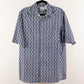 Camisa estampada azul marino (M) Basic editions