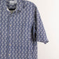 Camisa estampada azul marino (M) Basic editions