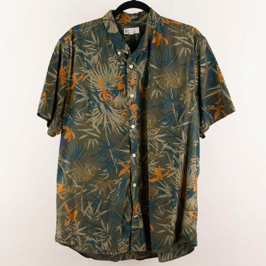 Camisa hawaiana verde (XL) GAP