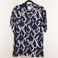 Camisa estampada azul marino (L) Goodfellow