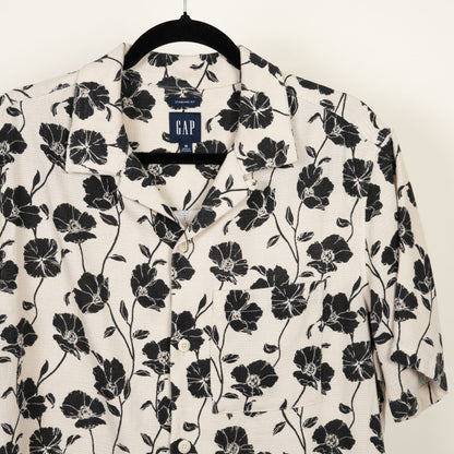 Camisa Hawaiana beige (M) Gap
