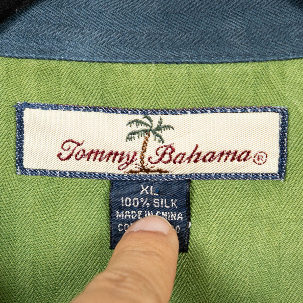 Camisa hawaiana verde (XL) Tommy bahama