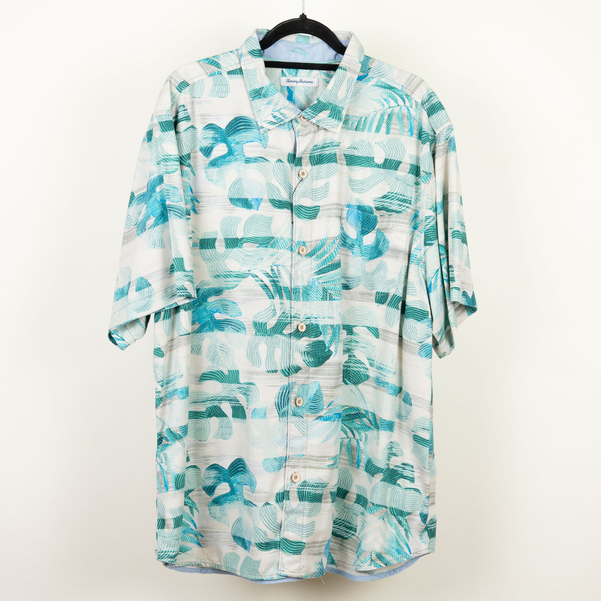 Camisa Hawaiana blanca (2XL) Tommy bahama