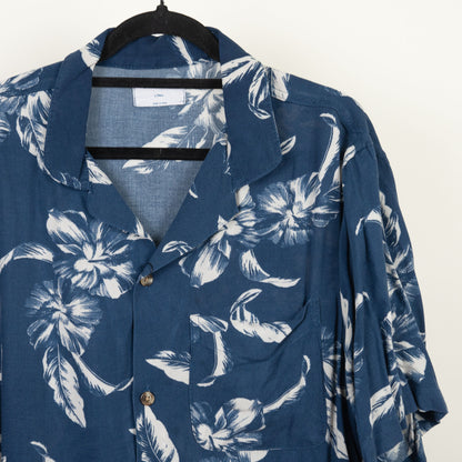camisa hawaiana azul (L) Old navy