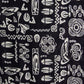 Camisa estampada negro (XL)
