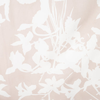 camisa hawaiana beige (M) denim flower