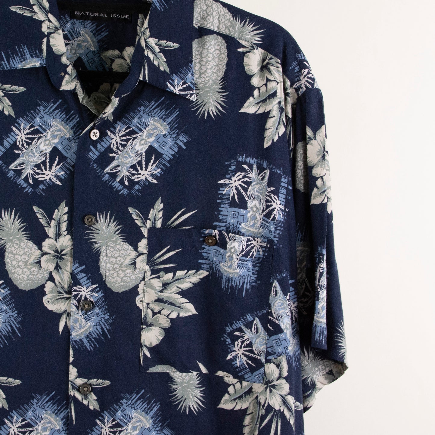 Camisa hawaiana Azul marino (M) Natural Issue