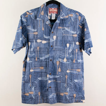 Camisa hawaiana azul (S) RJC