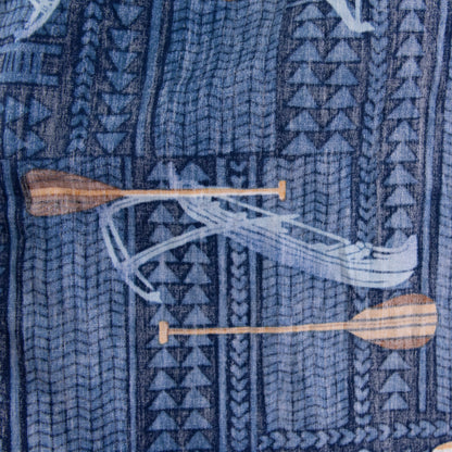 Camisa hawaiana azul (S) RJC