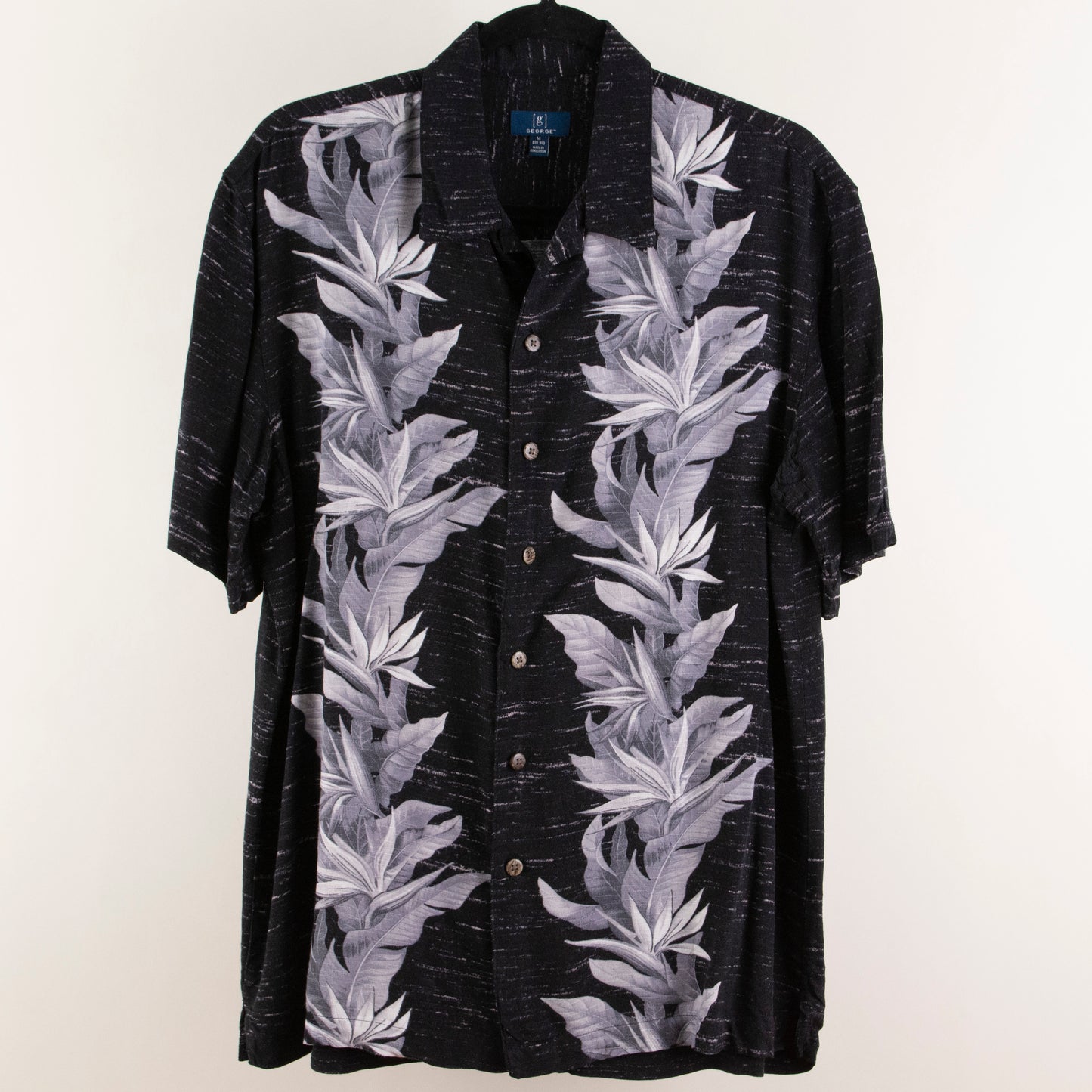 Camisa hawaiana negro (M) George