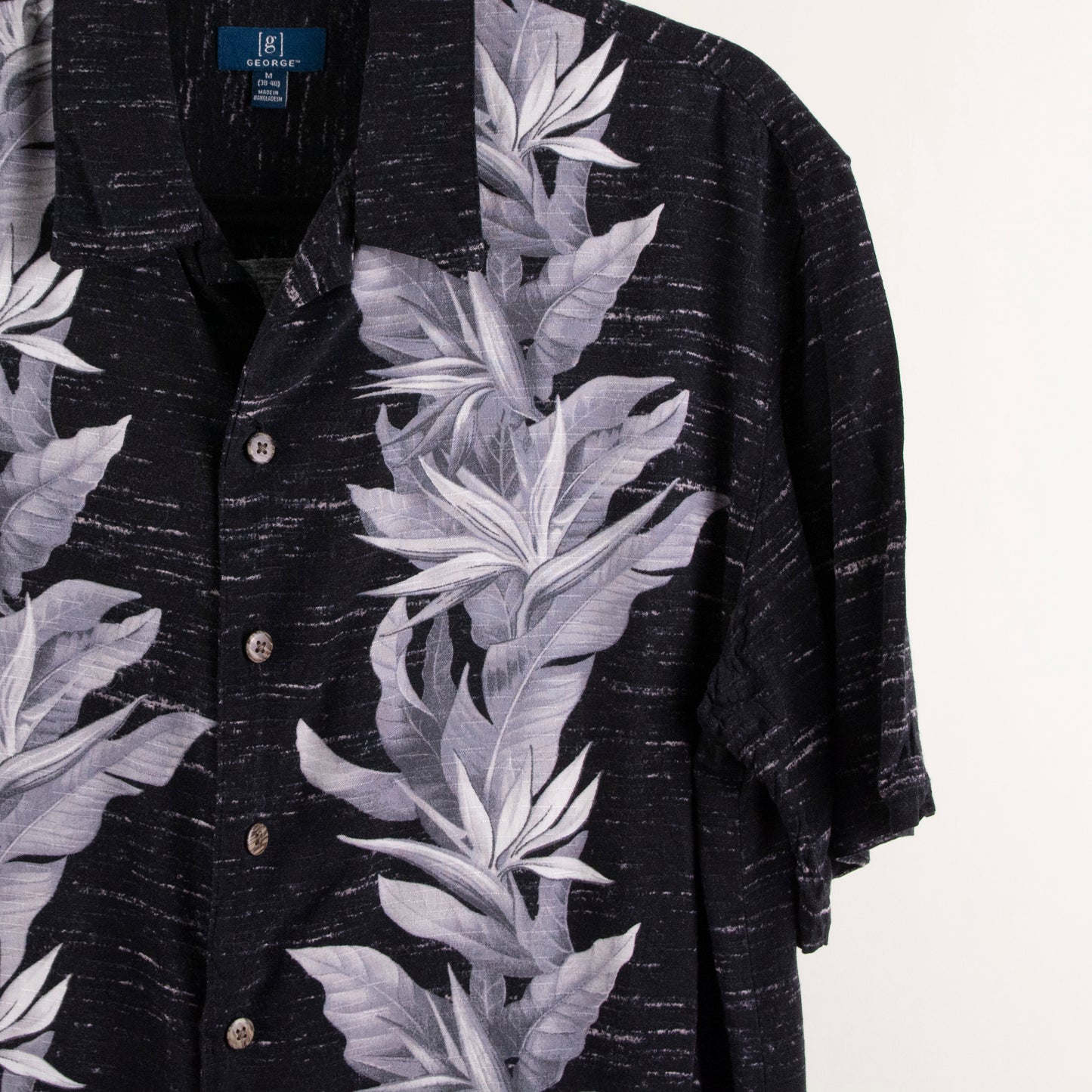 Camisa hawaiana negro (M) George