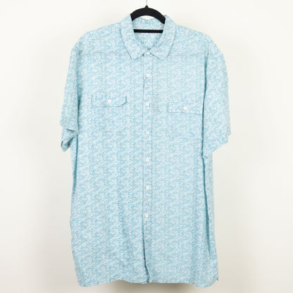 camisa hawaiana azul (L) john henry