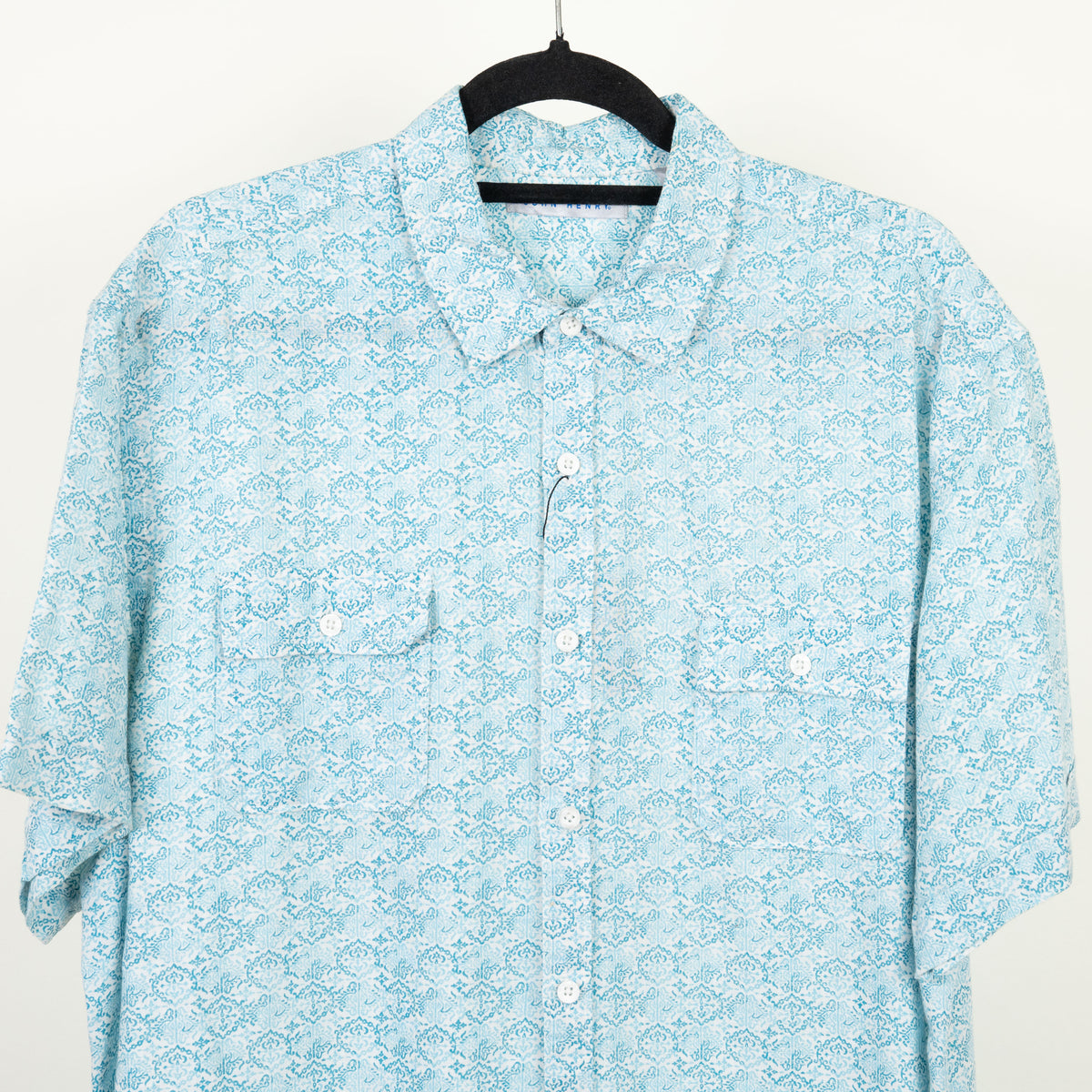 camisa hawaiana azul (L) john henry