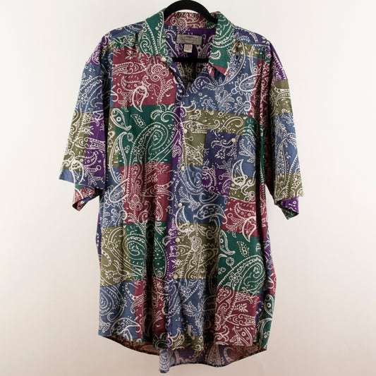Camisa estampada multicolor (XL) J. Riggings