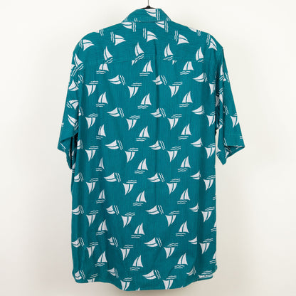 camisa hawaiana azul verdoso (L) impact