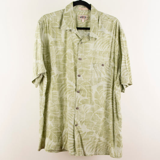Camisa hawaiana verde (XL) Campia