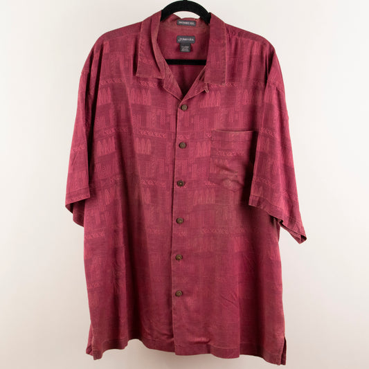 Camisa hawaiana rojo (XL) St. John´s Bay