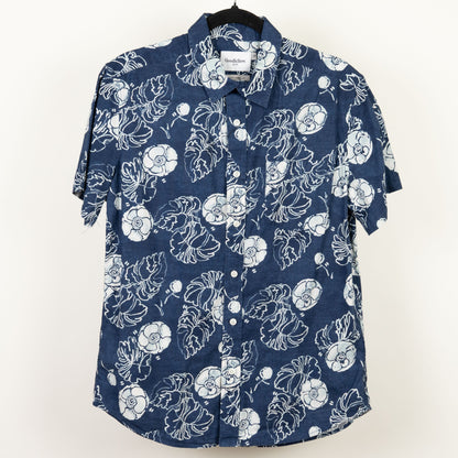 camisa hawaiana azul  (M) goodfellow