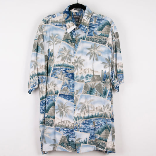 Camisa hawaiana azul (XL) St. Johns. Bay