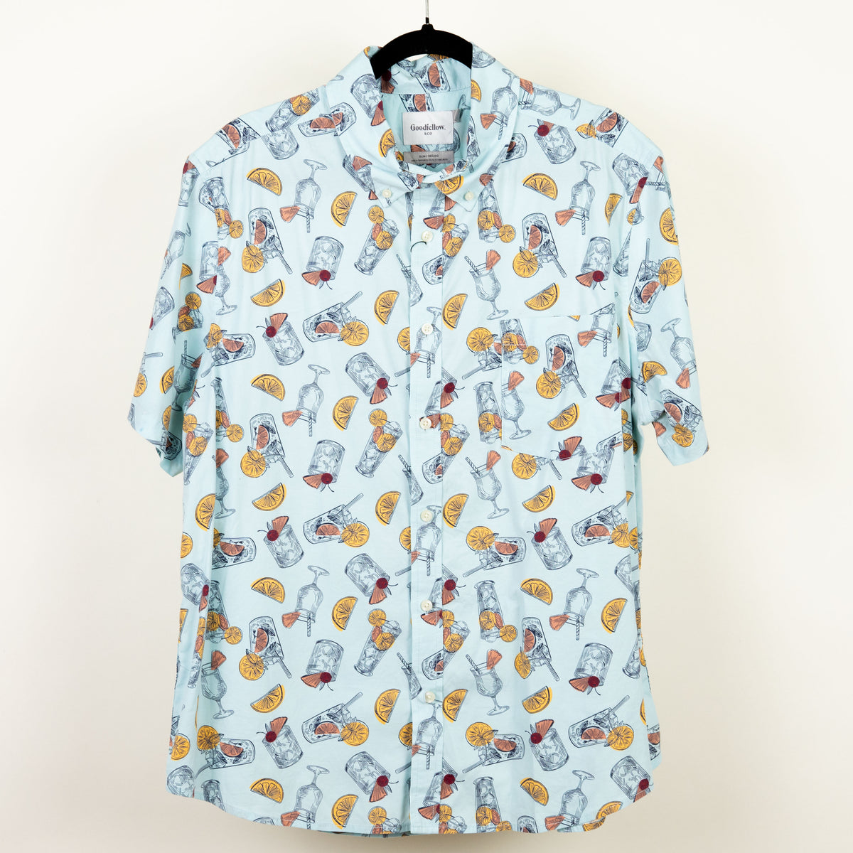 camisa hawiana azul (XL) goodfellow