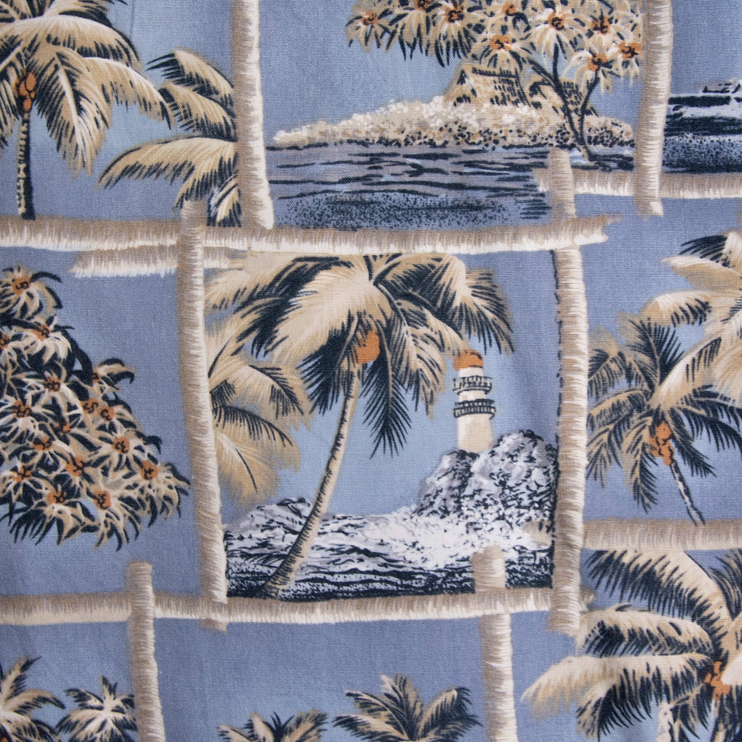 Camisa hawaiana azul (L) Campia
