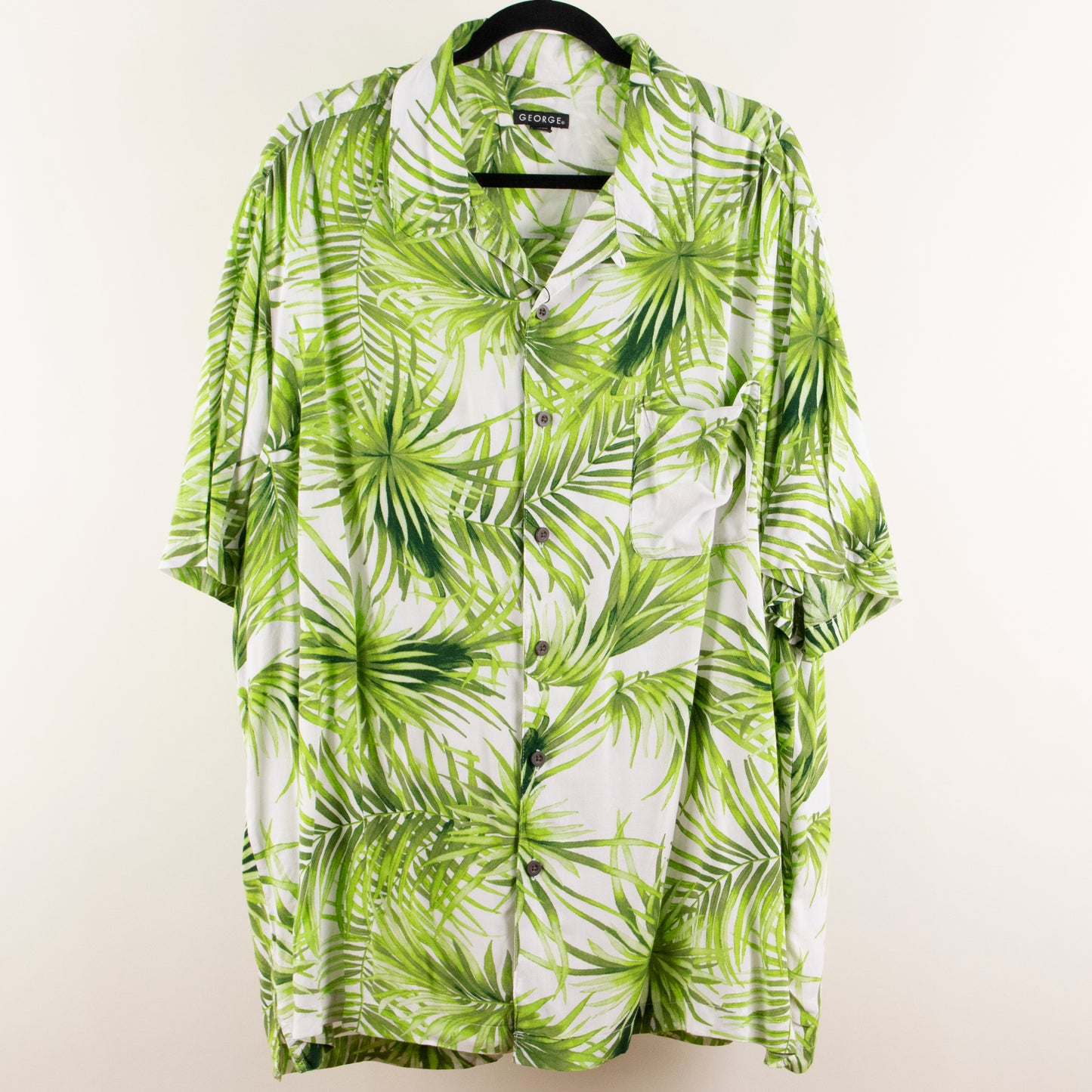 Camisa hawaiana blanco (2XL) George