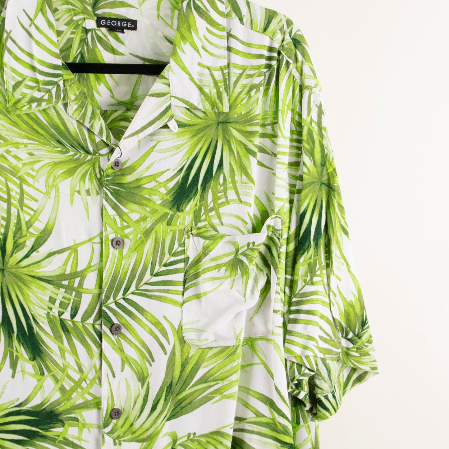 Camisa hawaiana blanco (2XL) George