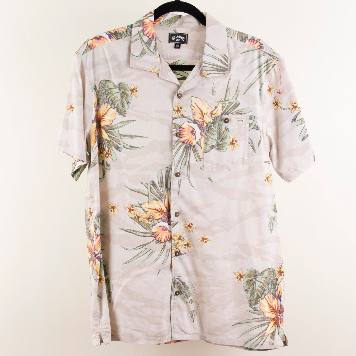 Camisa hawaiana beige (M) Billabong