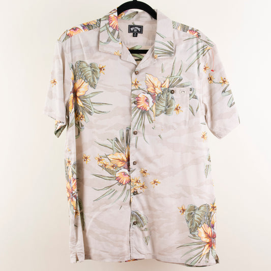 Camisa hawaiana beige (M) Billabong