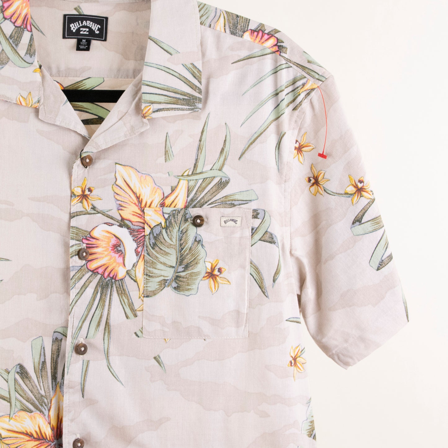 Camisa hawaiana beige (M) Billabong