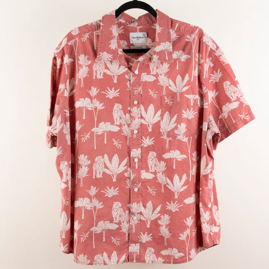Camisa hawaiana rojo (2XL) Goodfellow