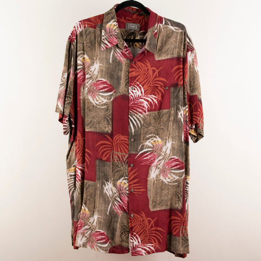 Camisa hawaiana rojo (2XL) The Foundry
