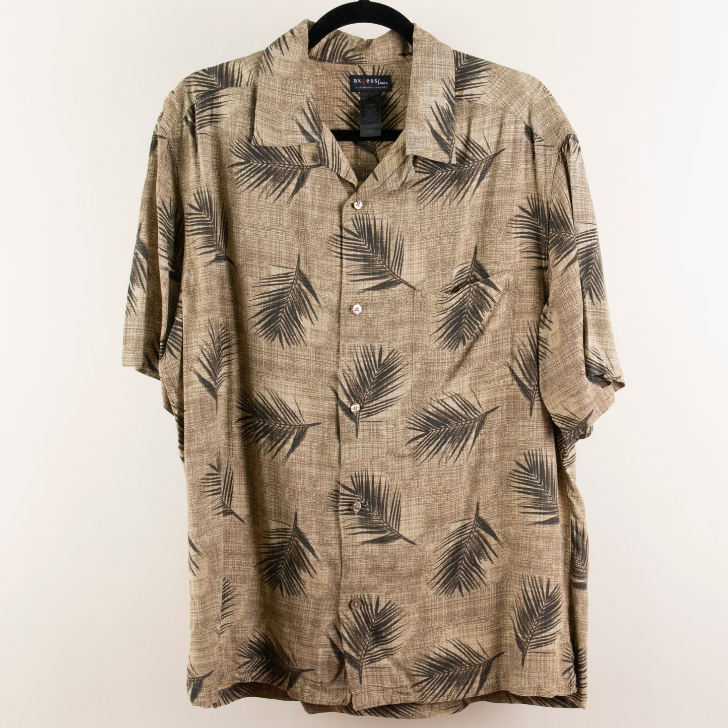 Camisa hawaiana beige (L) Axcess/men