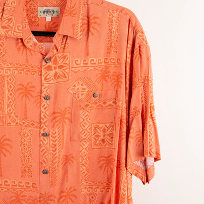 Camisa hawaiana naranja (XL) Campia