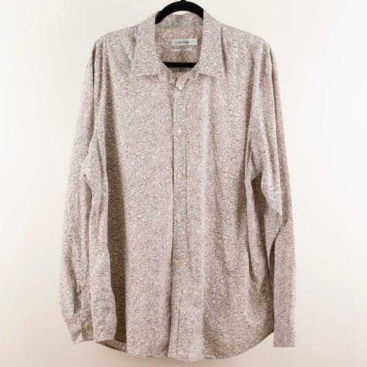 Camisa hawaiana beige (XL) Calvin Klein